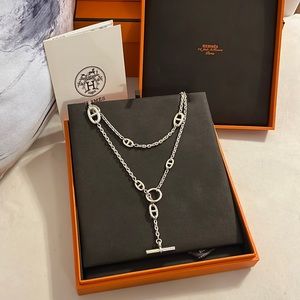 Hermès Farandole 925 Silver Necklace 120 CM